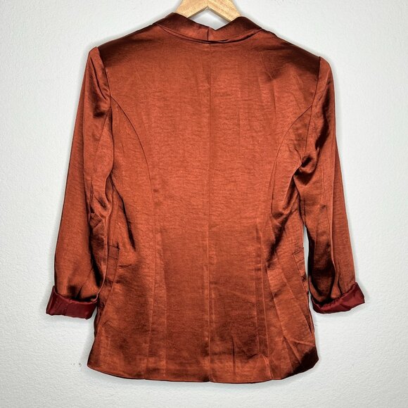 LULUS Women's Satin Blazer - Picture 3 of 5